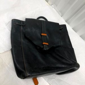 Vera Bradley Black/Brown Leather Backpack